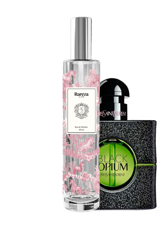 Inspiración de YVES SAINT LAURENT Black Opium Illicit Green - Pear Fig