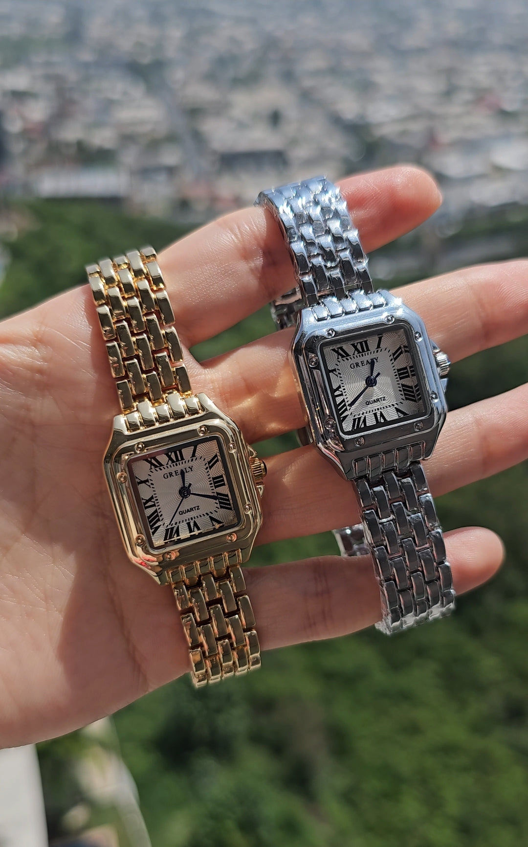 Reloj Pantera plateado