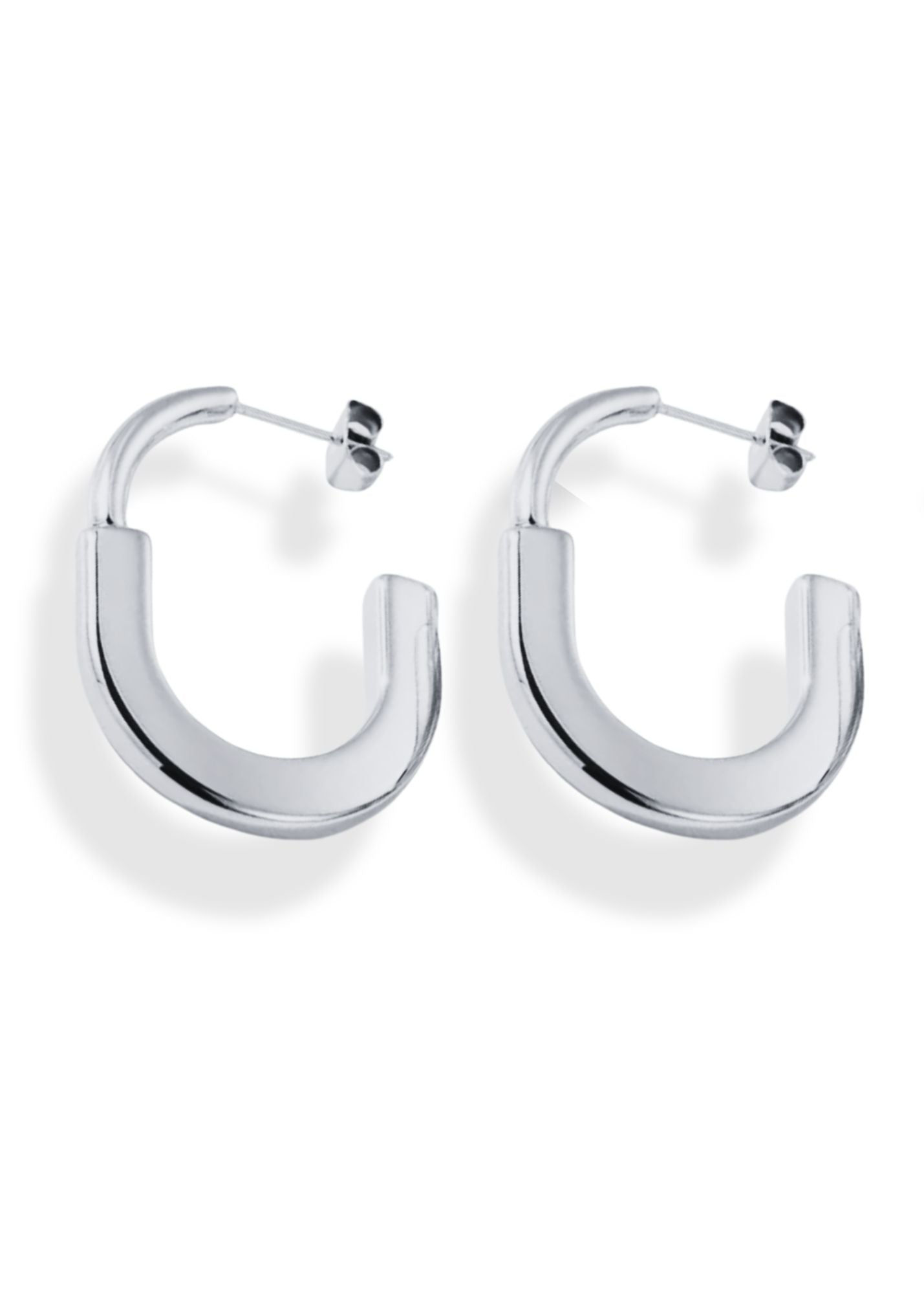 Lock aretes silver