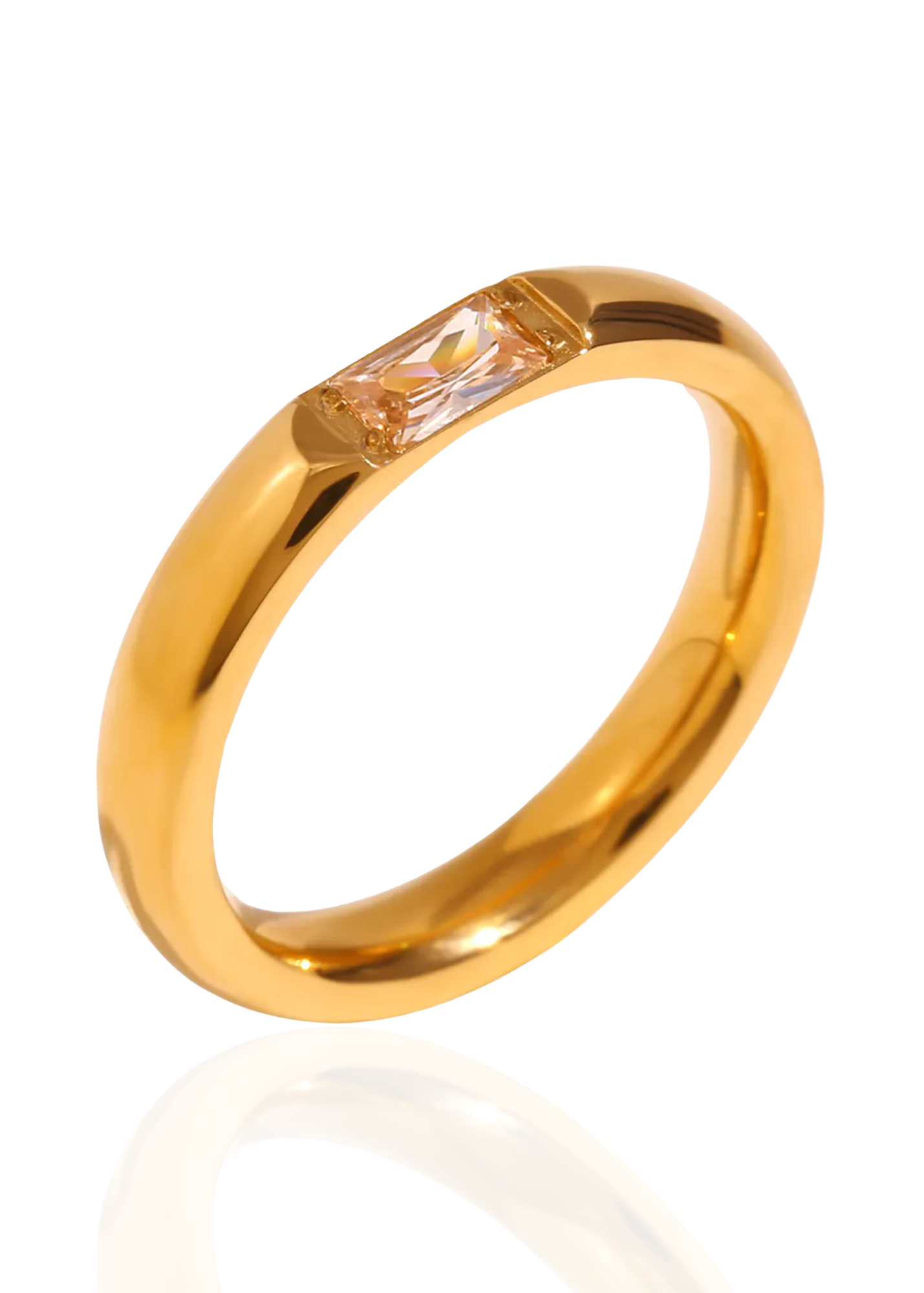 Birthstone chunky ring Noviembre Topacio