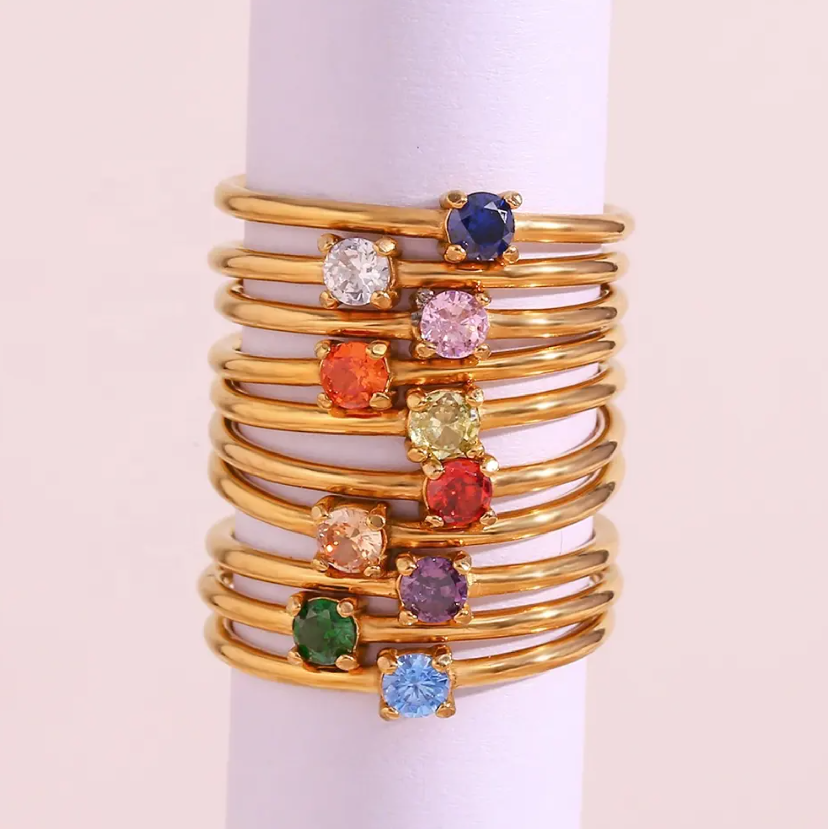 Birthstone delicate ring Junio Alejandrita