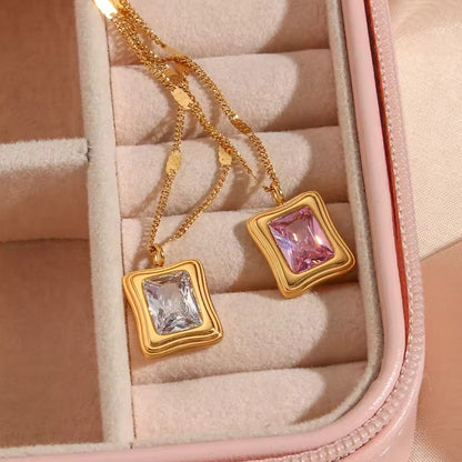 Collar groovy rosa