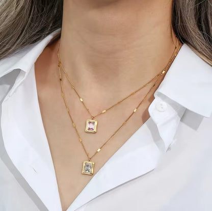 Collar groovy rosa