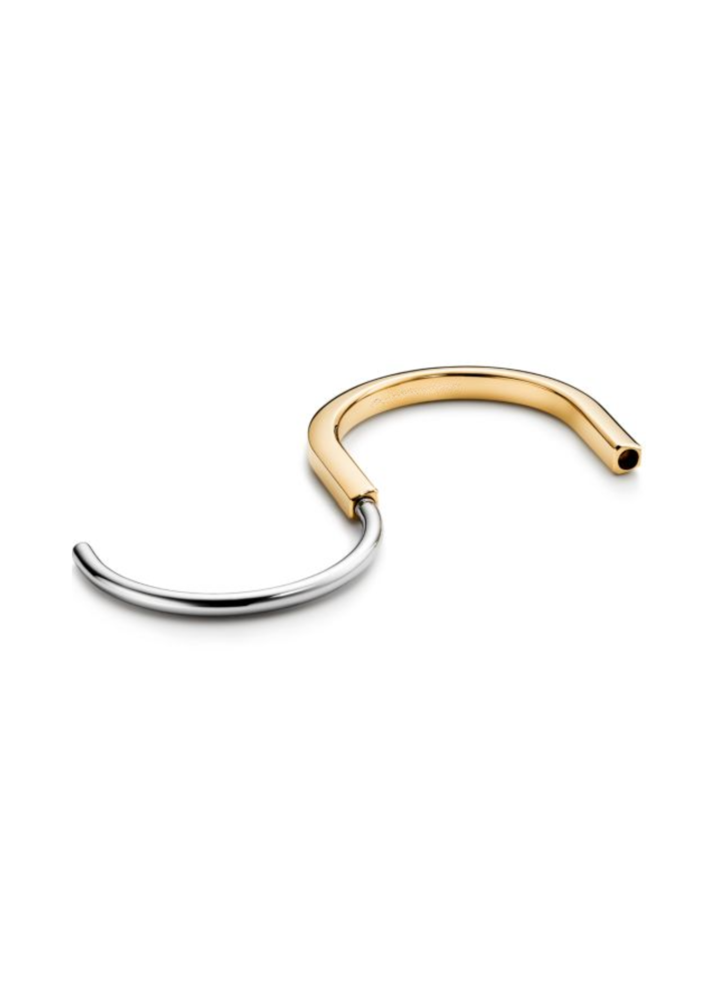 Lock bracelet gold and silver