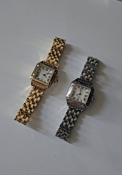 Reloj Pantera plateado