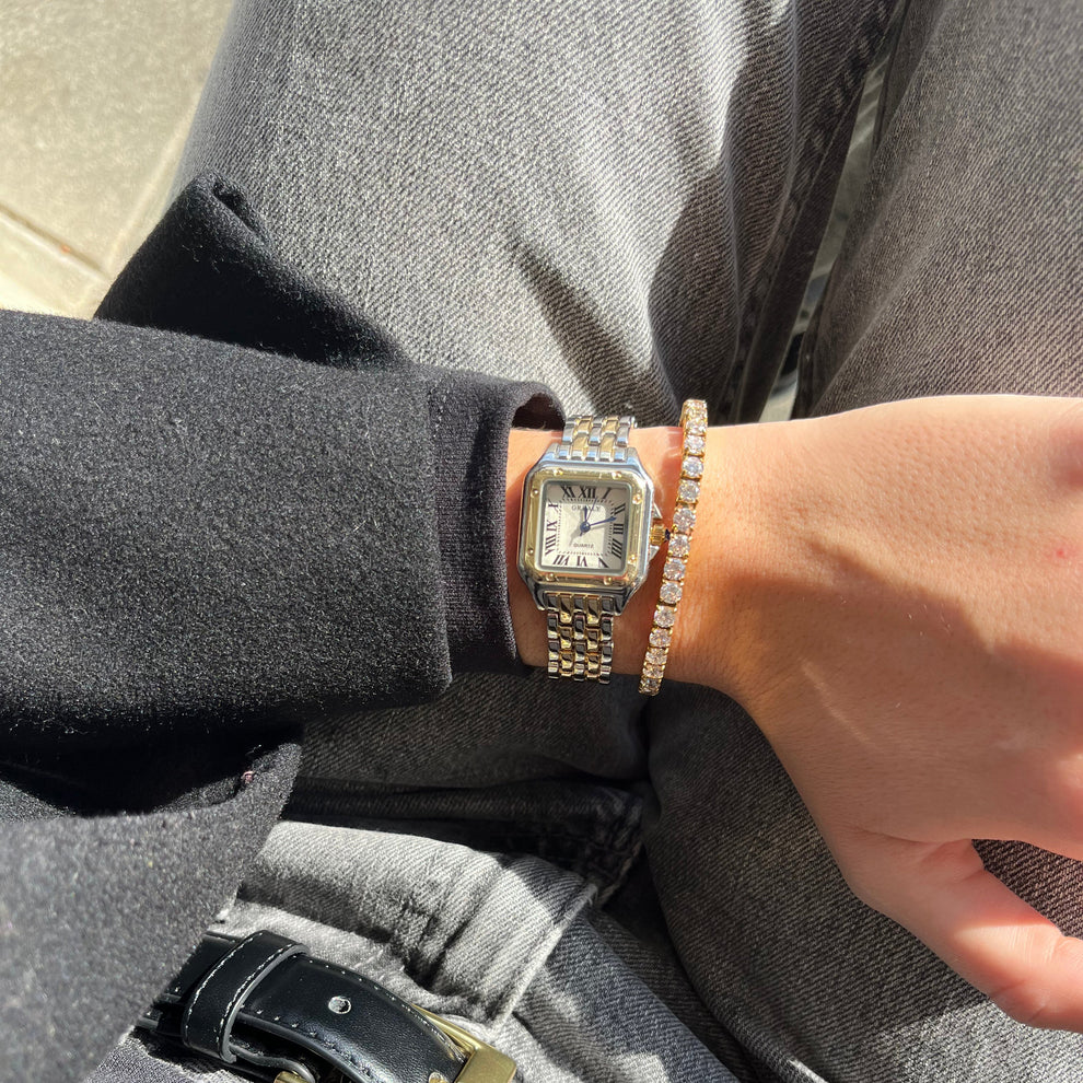 Reloj Pantera bicolor