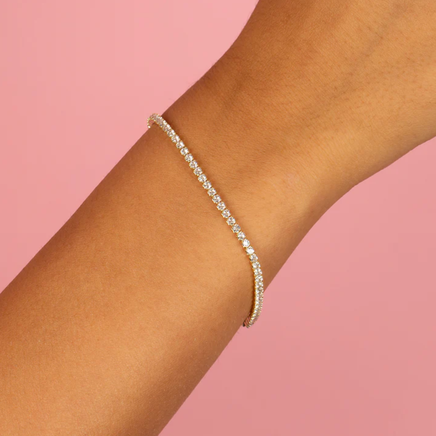 Tennis bracelet delicate