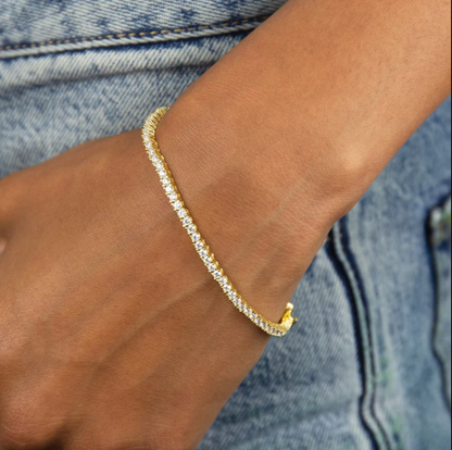 Tennis bracelet delicate