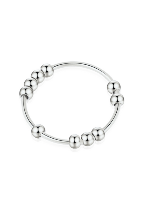 Anillo Anti-Ansiedad plateado