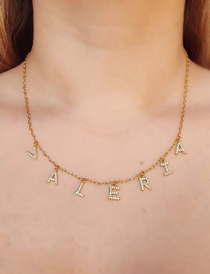 Dainty initials necklace