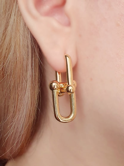 Double Link Chunky Hoops