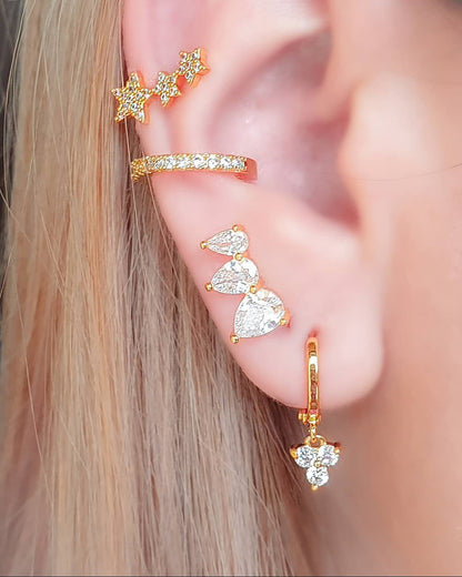 Ear cuff dorado