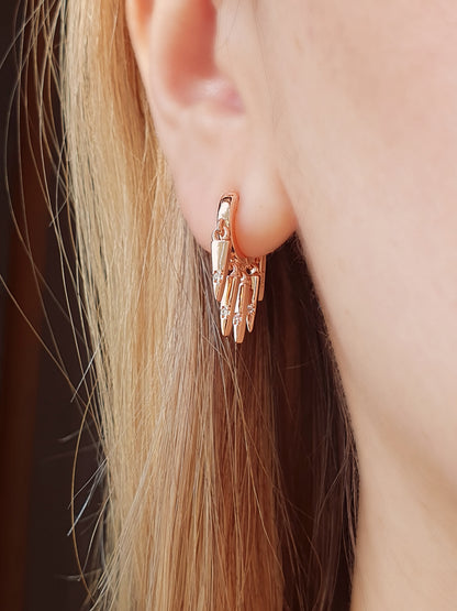 Marie Antoinette huggies rose gold