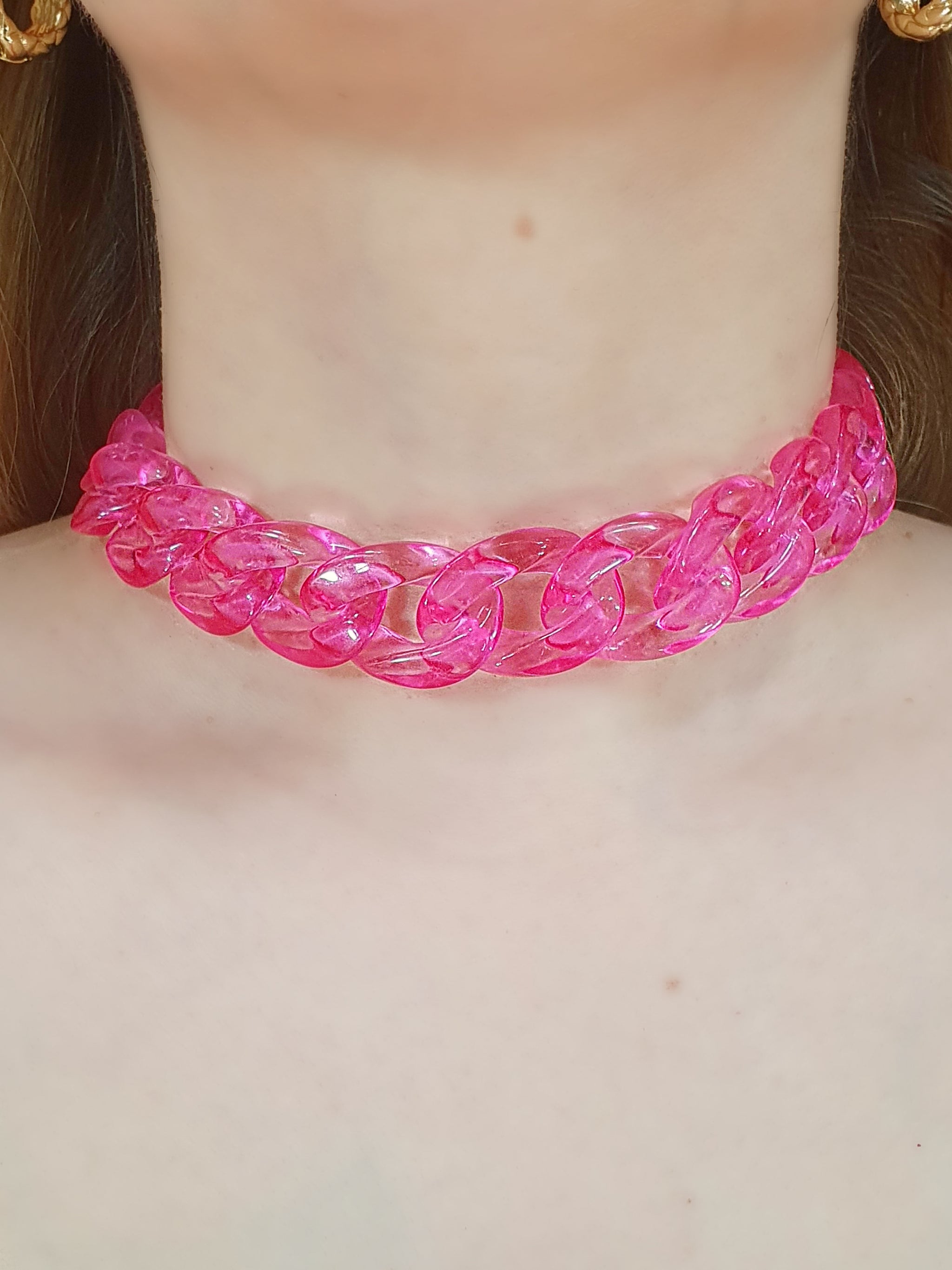 Chunky Chain Hot Pink