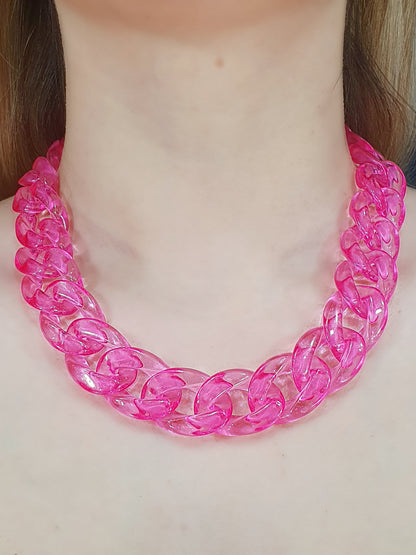 Chunky Chain Hot Pink