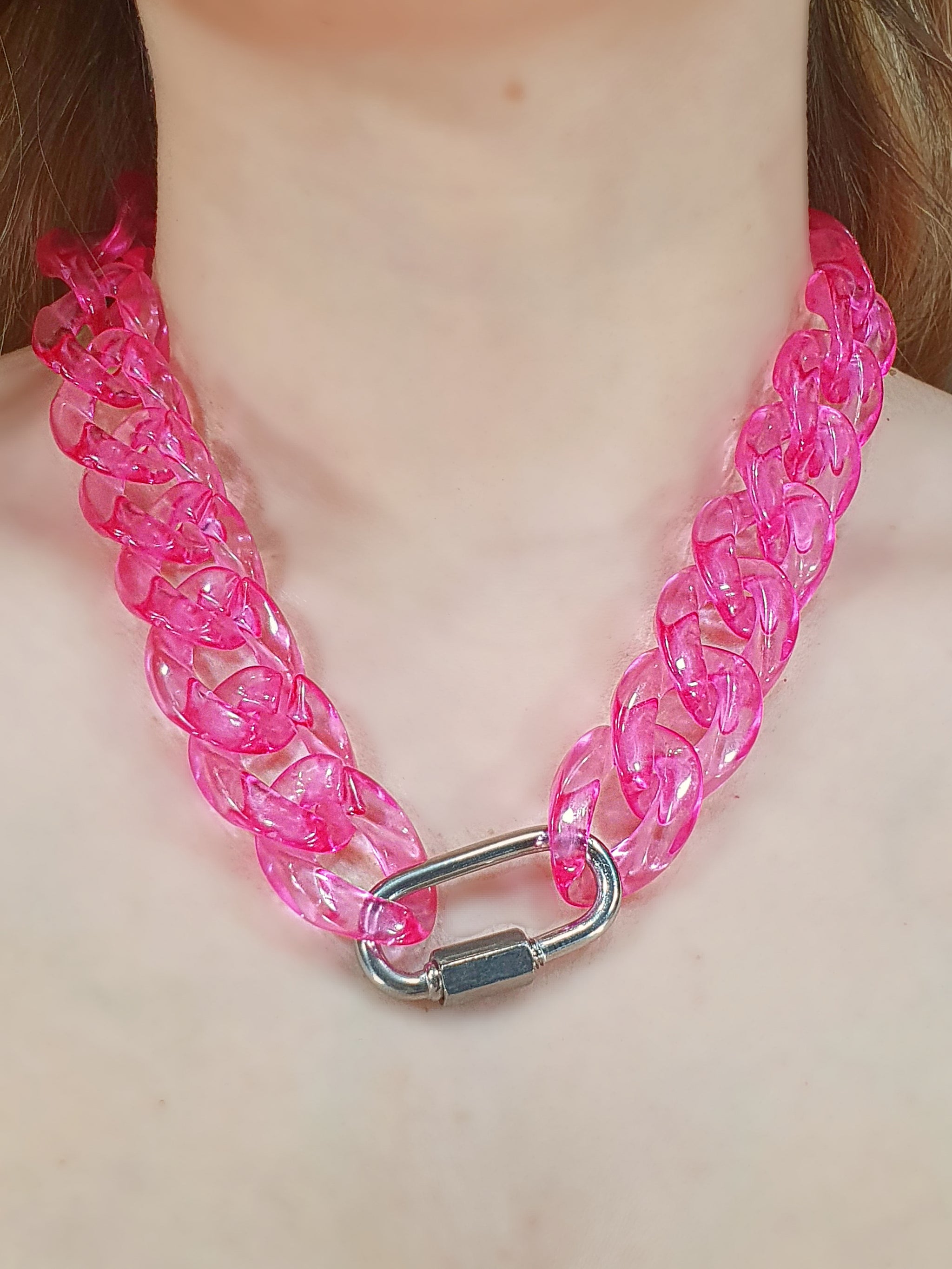 Chunky Chain Hot Pink