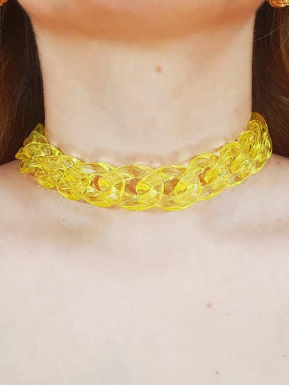 Chunky Chain Hot Yellow