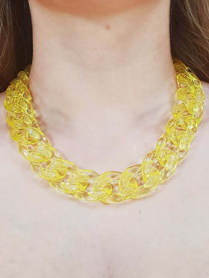 Chunky Chain Hot Yellow