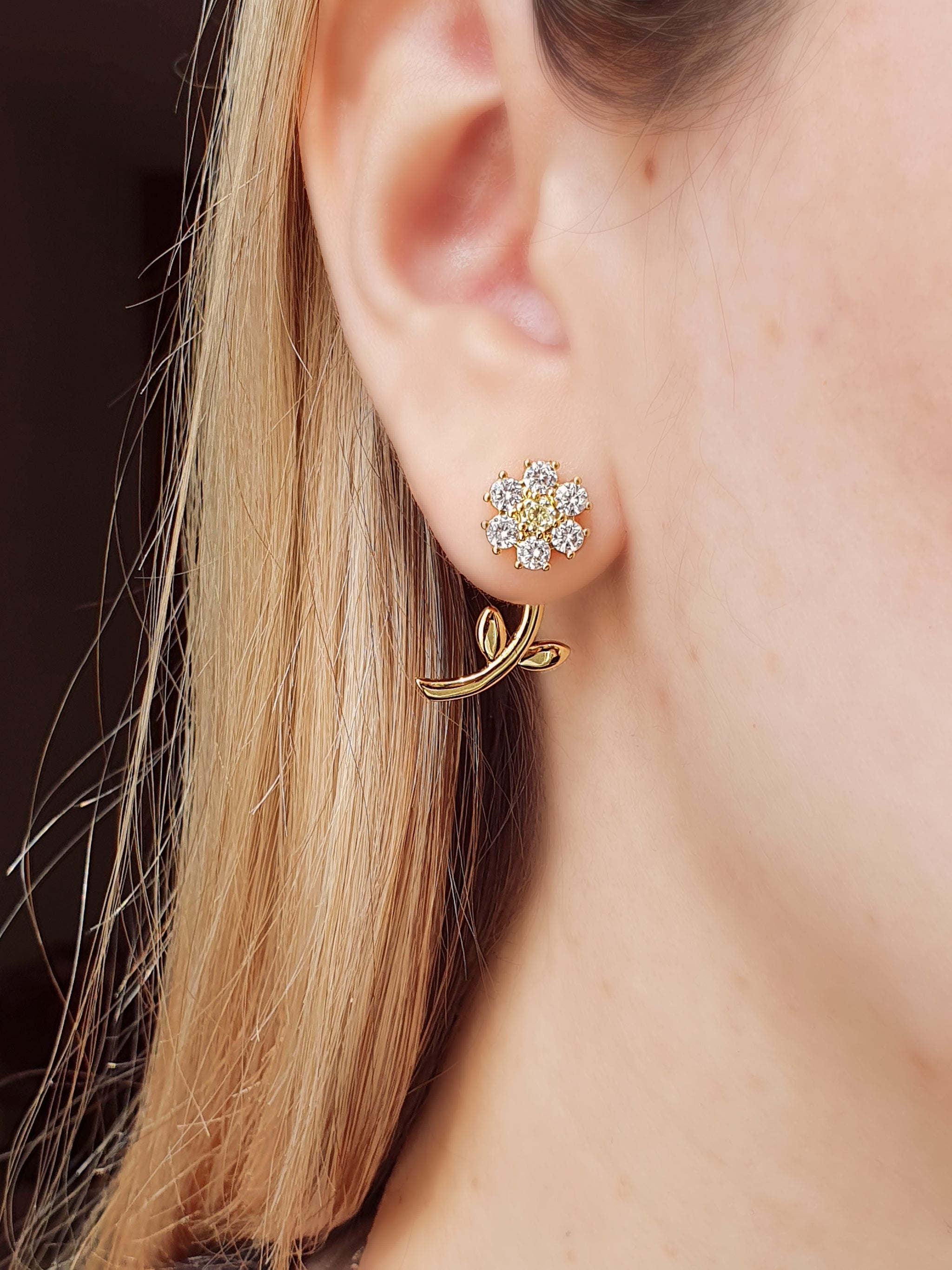 Yo Te Cielo ear jacket gold