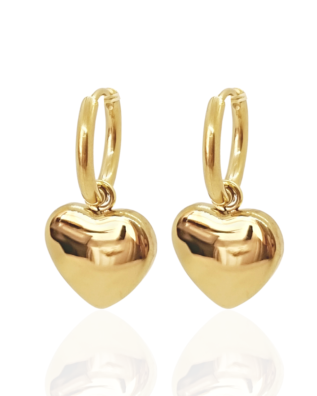 Dainty Heart hoops