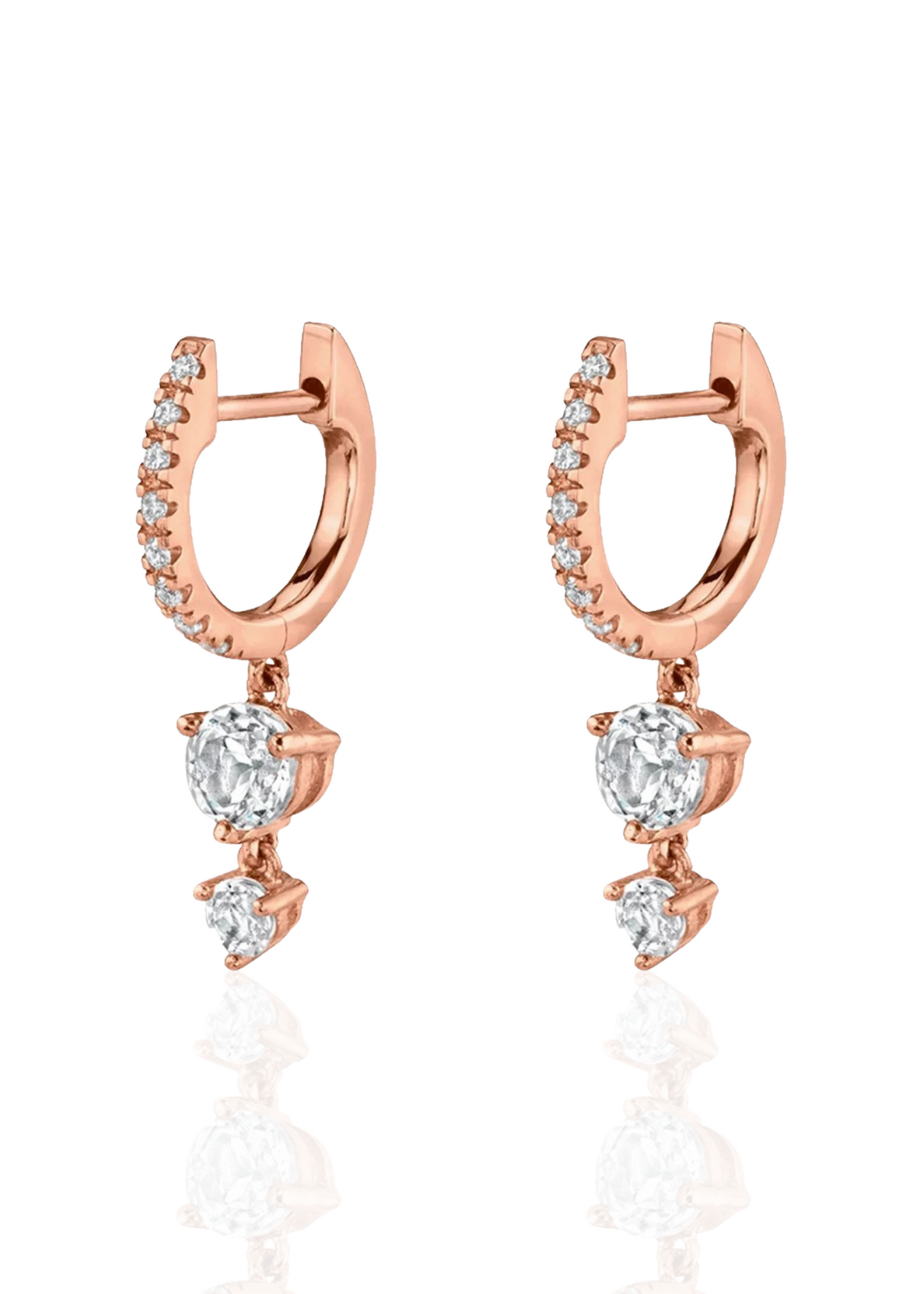 Double drop huggies rosegold