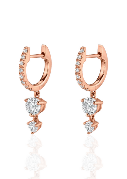 Double drop huggies rosegold