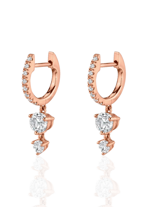 Double drop huggies rosegold