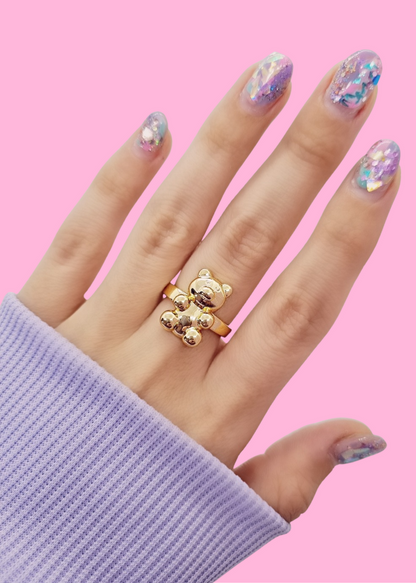 Gummy bear ring gold