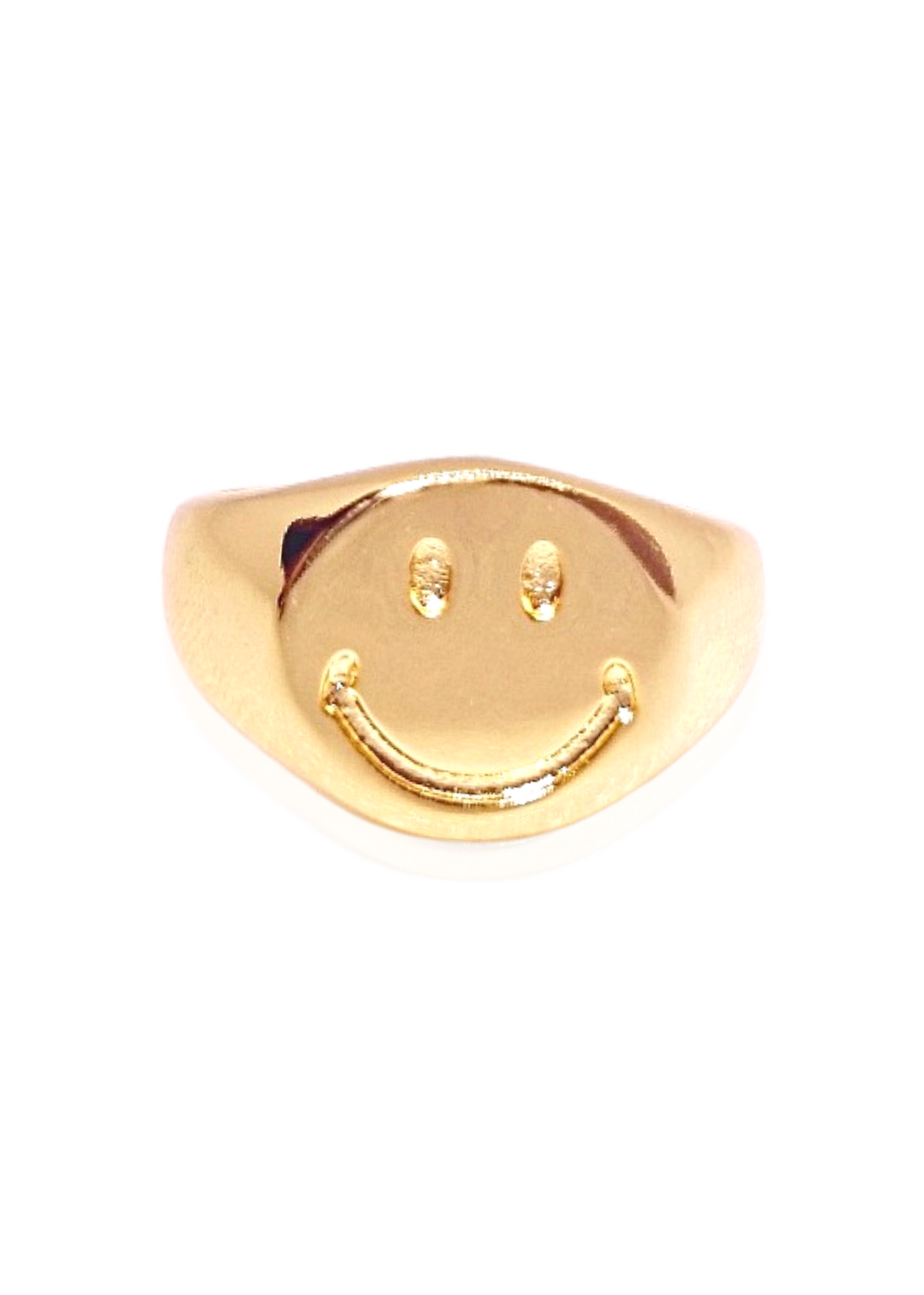 Happy face ring