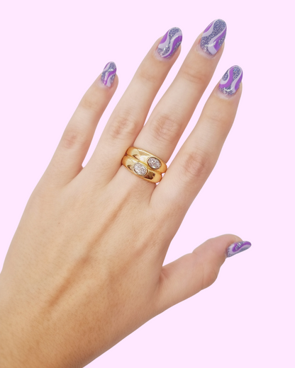 Queen Ring white