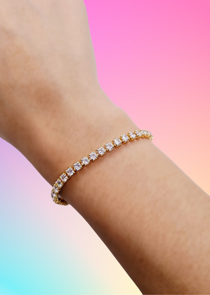 Tennis bracelet gold